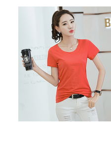 JW2018四季新款女裝 純色短袖T恤的時尚與實用之選